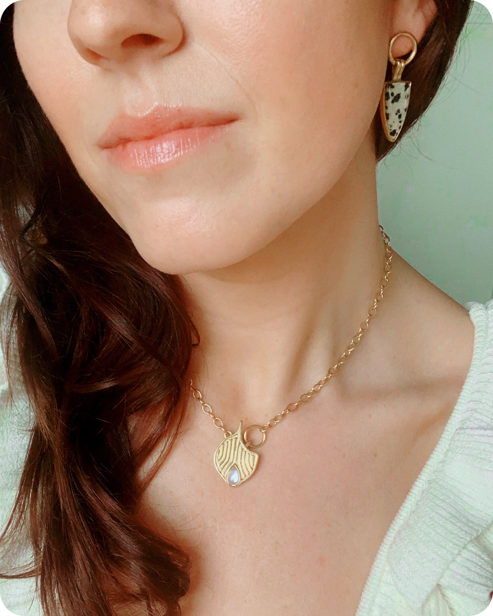 Moonstone Yoni Pendant Hysteria Jewelry