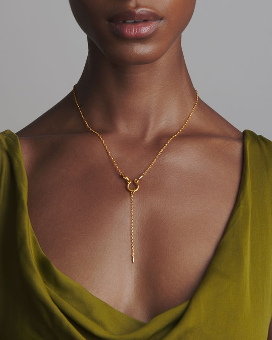 Keeper of All Treasures Lariat Necklace