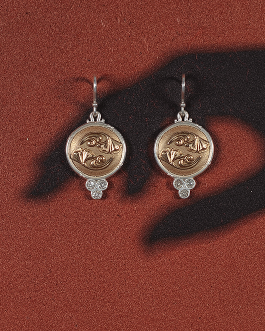Sacred Shadow Contrast Earrings