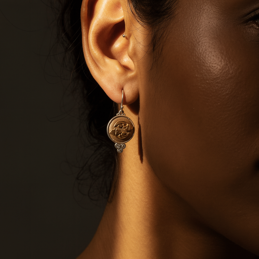 Sacred Shadow Contrast Earrings
